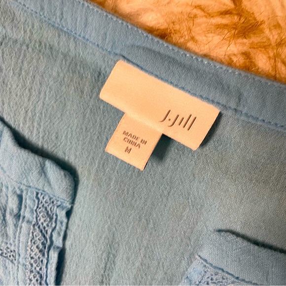 J Jill split neck pintuck blouse - Picture 4 of 6